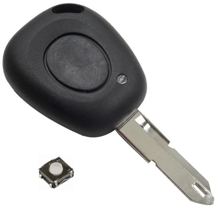 Coque Clé Plip Télécommande pour Renault Clio Laguna Megane Twingo Safrane 1 Bouton avec 1 Switch