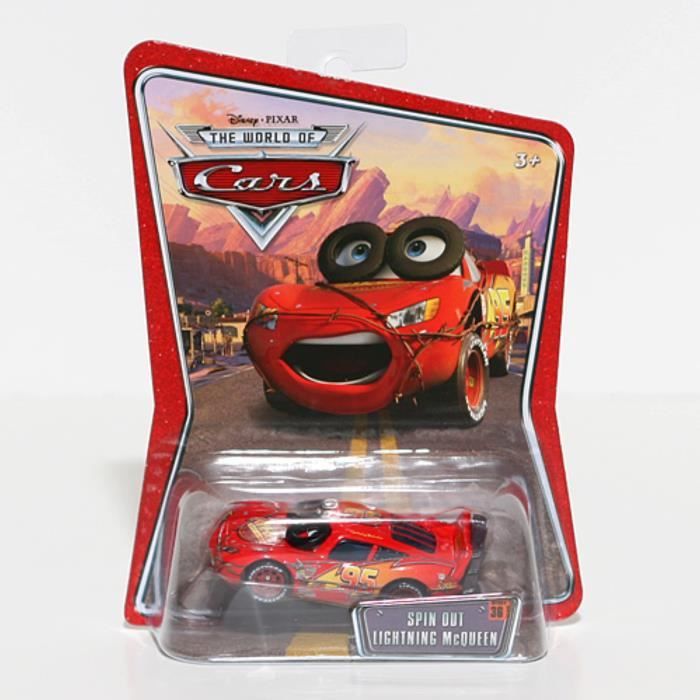 Voiture Electrique MATTEL N5Z69 Disney / Pixar CARS Movie 155 Die Cast Car Series 3 World of Cars Spin Out Lightning McQueen