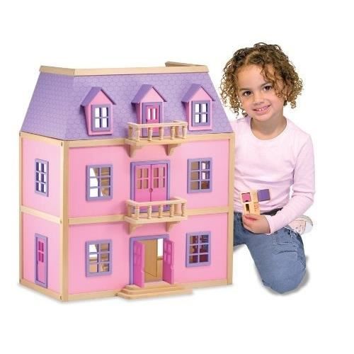 MELISSA & DOUG Maison De Poupée En Bois À Plusieurs Étages