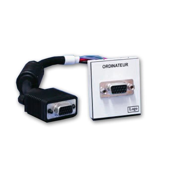 NEKLAN - 2050586 Plastron 45x45 VGA HD15 F>M - 15 m