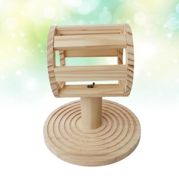 Fournitures pour animaux de compagnie de cadre de support d'herbe en bois de d'alimentation de lapin pour MANGEOIRE - TREMIE