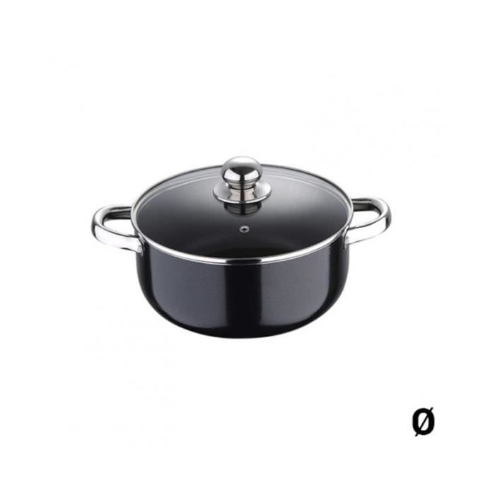 Casserole Pixel Noir Acier inoxydable Aluminium forgé (Ø 20 x 8 cm - 2,5 L)
