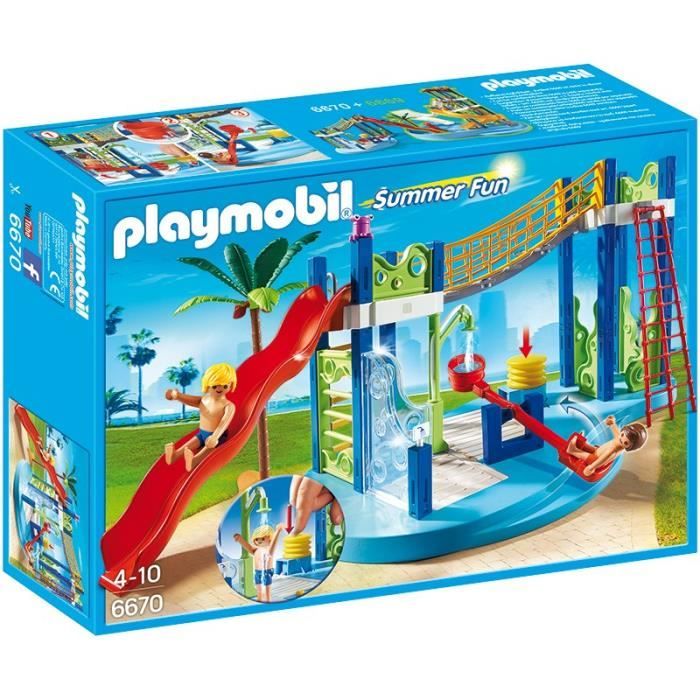PLAYMOBIL Summer Fun 6670 - Aire de jeux aquatique