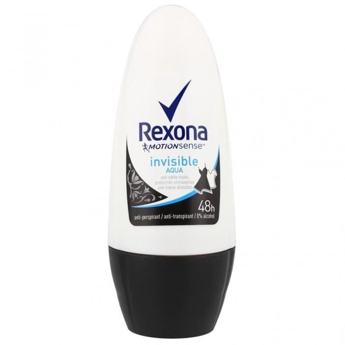 Rexona MotionSense Invisible Aqua 48h Anti-Transpirant 50ml (lot de 4)