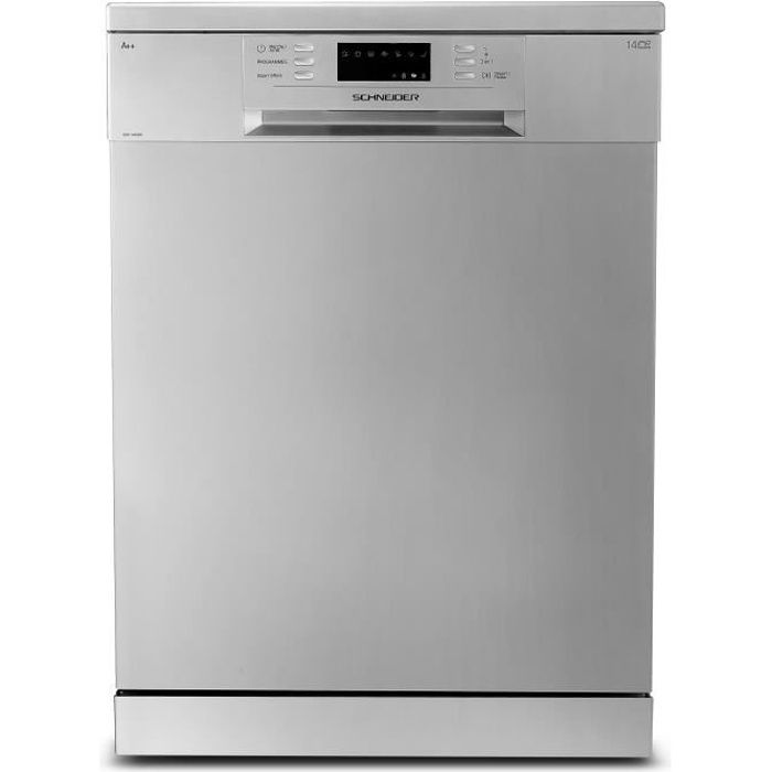 SCHNEIDER - SCDW1446IDX - Lave vaisselle - 14 couverts - Classe D - 46 db - Inox