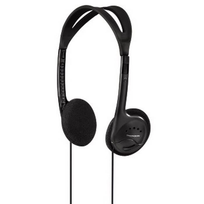 THOMSON Casque léger HED301, supra-aural, 54 g, membrane de 27 mm, 95 dB