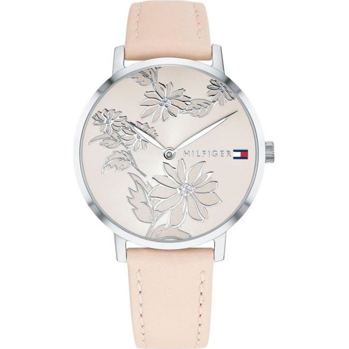 Tommy Hilfiger-Montre Analogique pour Femmes à movement Quartz en Cuir 1781919
