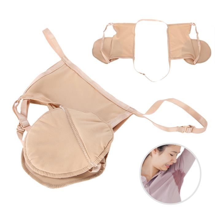 VGEBY® Soutien-gorge anti-transpiration des aisselles en coton réutilisable Coussinets absorbant la sueur sous les aisselles ton de