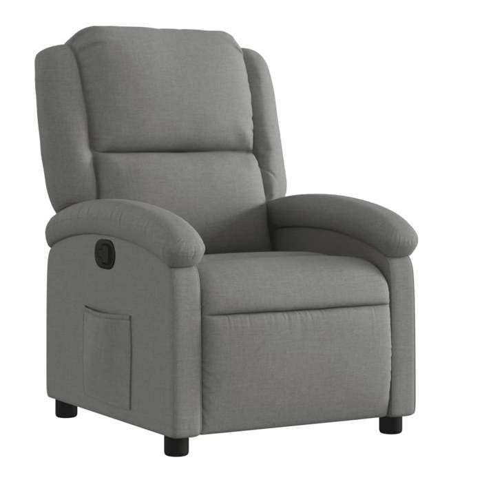 Fauteuil inclinable - mango - inclinaison manuelle - Gris foncé Tissu M12371752