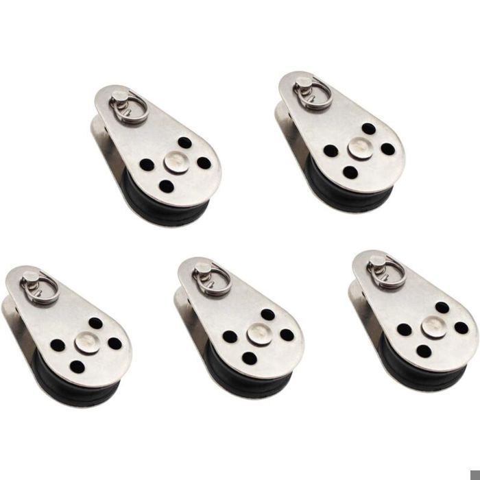 Lot De 10 Petites Poulies De Ventilation – Roues Suspendues En Métal Et Plastique