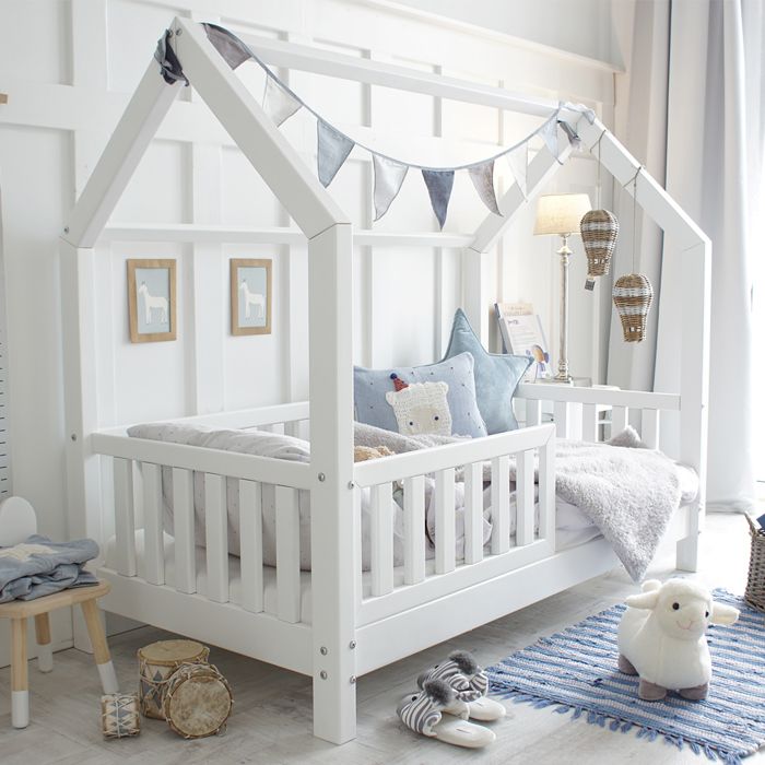 Lit cabane Petits-meubles - Daisy - 199 x 99 x 140cm - Blanc Lit cabane Petits-meubles - Daisy - 199 x 99 x 140cm - Blanc