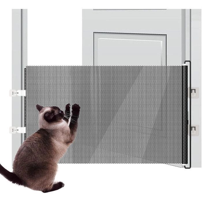Barrière De Sécurité Sans Perçage 100x78cm - Protection Escalier Enfant Chien Chat