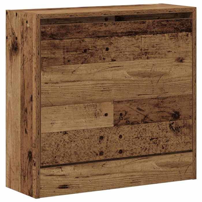 “Winter SaleTOP Meuble à chaussures Marron - Armoire à chaussures avec stockage Bois Ancien 60x21x57cm PRO26979