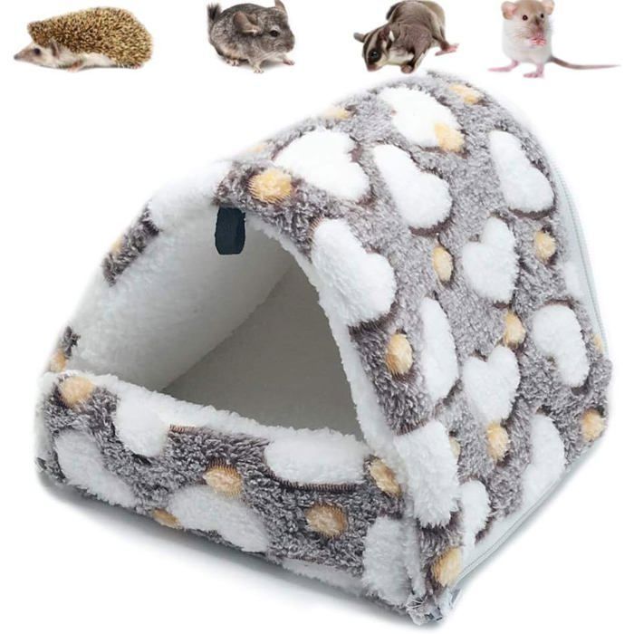 Meilleurs prix pour Couchage rongeur peluche maison hamac - XVX - Pour hamster cochon d Inde lapin - Lit cabane doux lavable - Accessoire cage petit