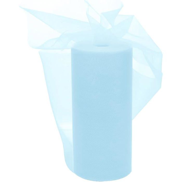 Rouleaux de tulle en tissu bleu azur 30 cm x 92 m rouleau de tulle pour mariage fête tutu jupe banquet vêtements Bleu St