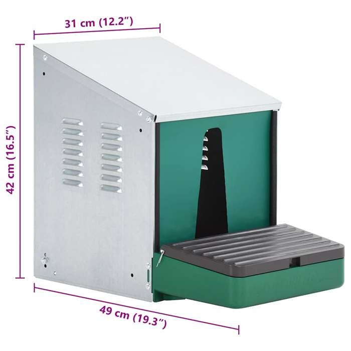 Solde 2026Poulailler pratique/parc à lapins Argent - Nichoir roulant pour volailles 6.5 Kg 75998731