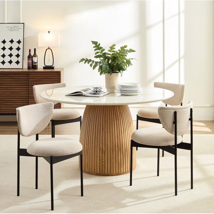 Lot de 2 chaises compactes 78x60x56 cm style nordique tissu kaki/inox et crème/métal noir idéales petits espaces