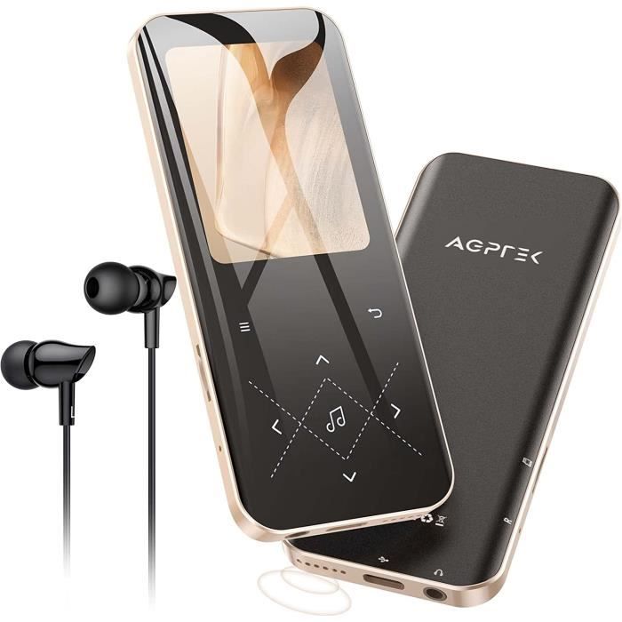 AGPTEK 64Go MP3 Bluetooth 5.3 avec Haut-Parleur, 2.4\