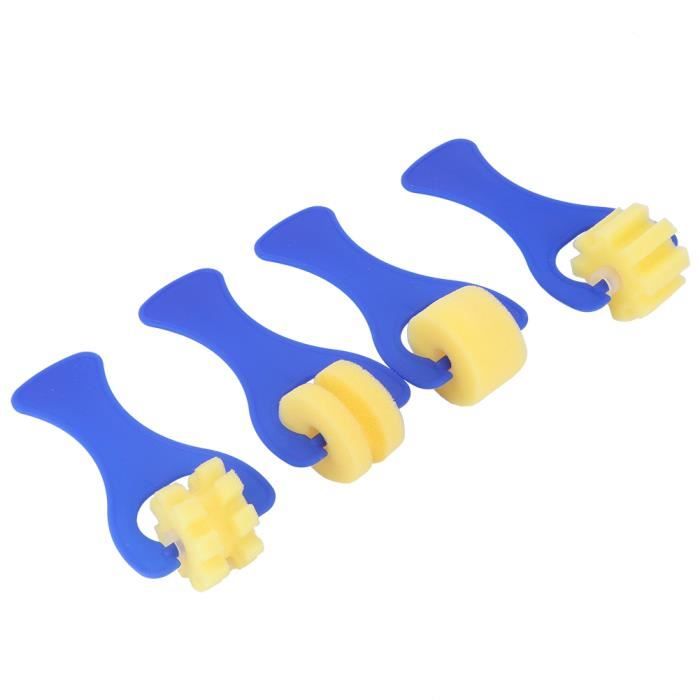 Kit de 4 rouleaux à peinture éponge pour enfants HURRISE - Outil