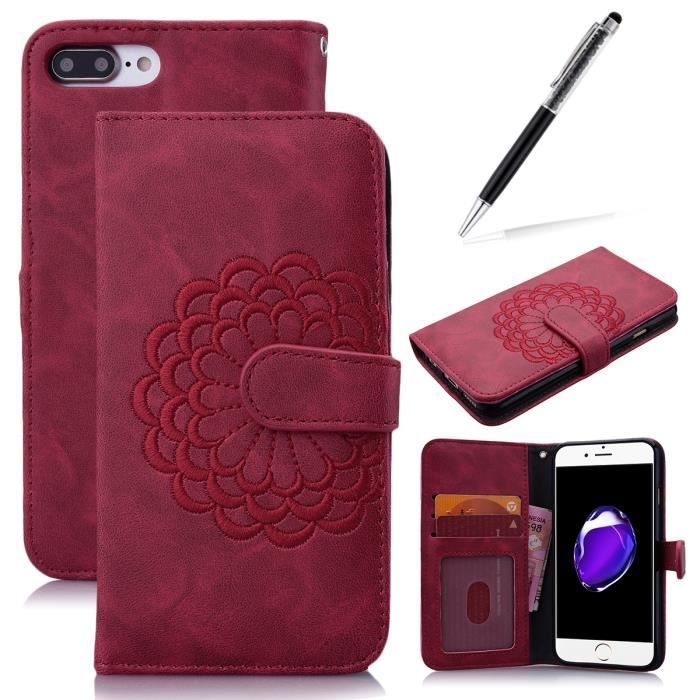 Etui Na Iphone 7 Plus Housse Etui Pour Apple iPhone 7 Plus PU Cuir Pochette Protection Etui à