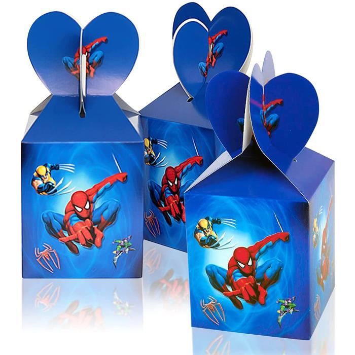 Boîtes à bonbons de Spiderman, 24 pièces boîtes en papier de Noël
