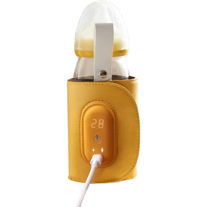 Chauffe-biberon Portable Funmo | USB Rechargeable | 3 Températures (40-55°C) | Pour Voiture, Voyage
