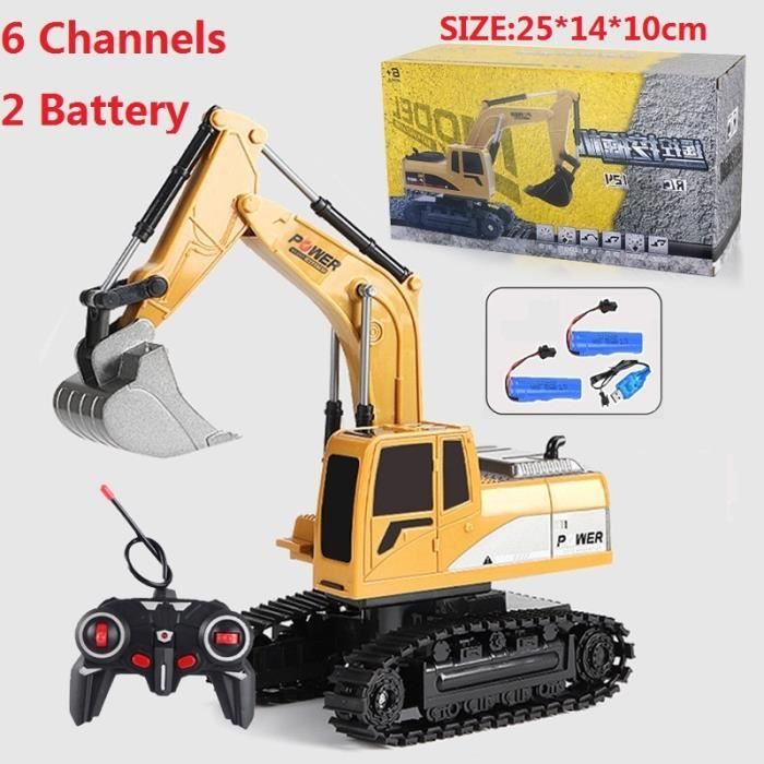 Bulldozer Télécommandé Teeggi 1/24, 9 Canaux, Avec Lumières Et Sons, Pour Enfants De 6 à 12 Ans