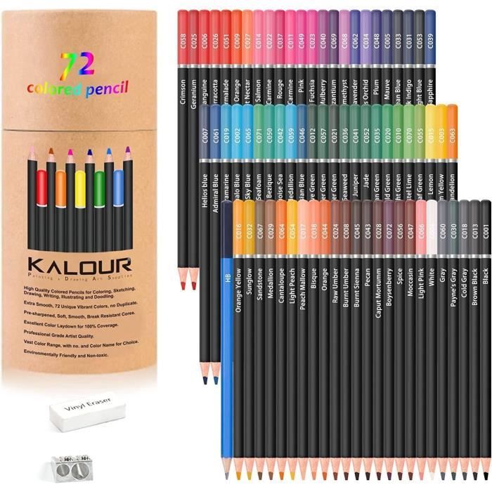 72 Meilleur Crayons de Couleurs Outils à dessin, Pencil Case-Coffret de kit dessin  professionnel crayon couleur-Cadeau Ideal - Cdiscount Beaux-Arts et Loisirs  créatifs