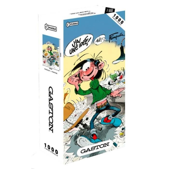 Puzzle de collection - Gaston Lagaffe Jai une idée ! - 1000 pièces - 50x70 cm - Thème BD