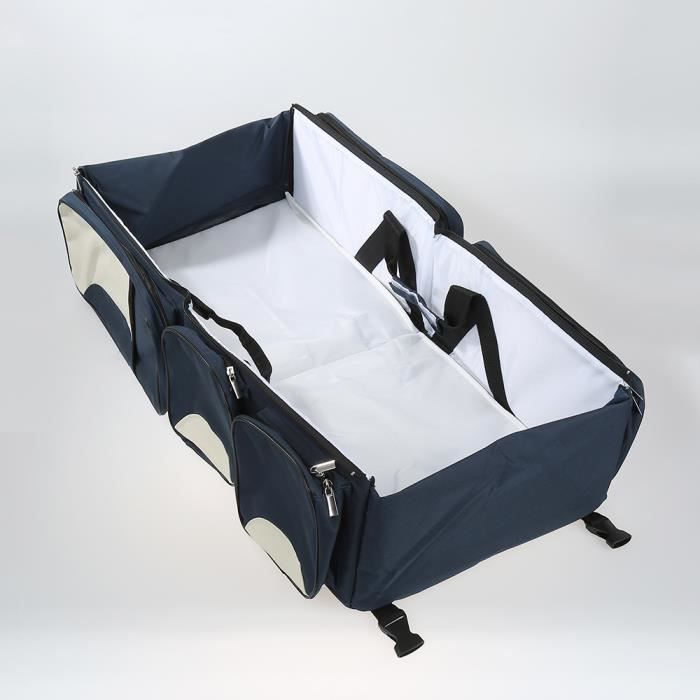 BLEU Sac a Langer Lit b b de voyage 3 en 1 Multifonctionnel