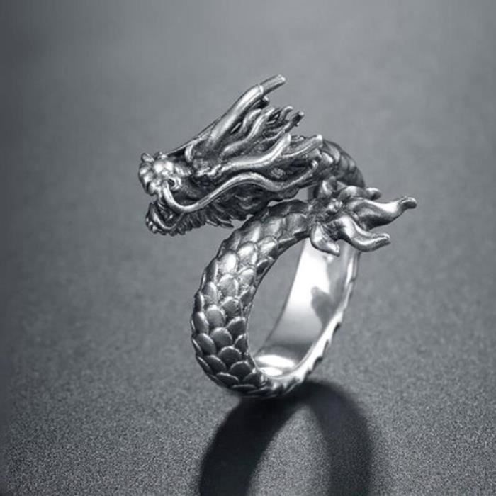 Bague discount dragon homme