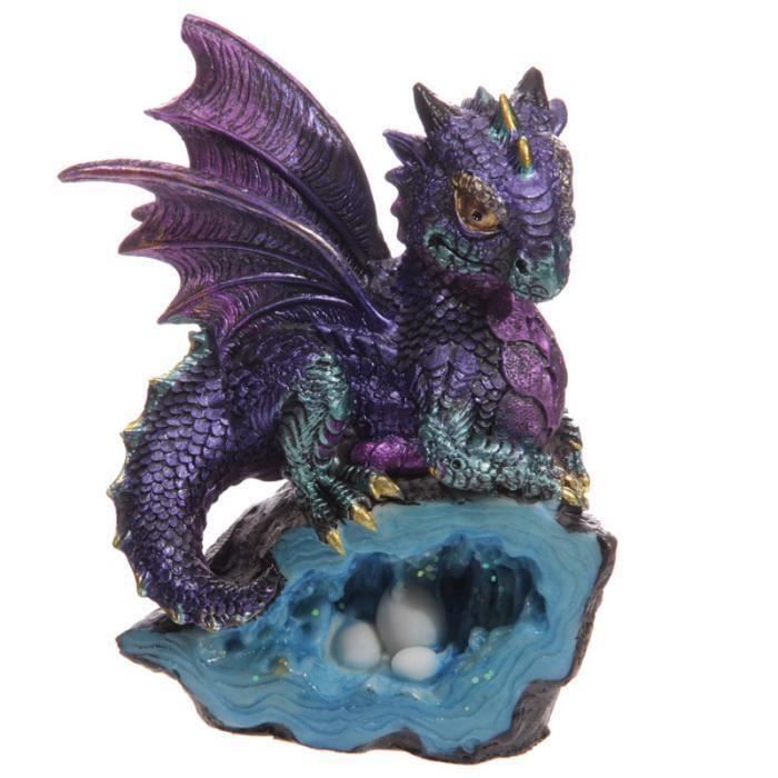 Bebe Dragon Avec Caverne Cristal 12cm Bleu Cdiscount Maison Bebe Dragon Avec Caverne Cristal 12cm Bleu Cdiscount Maison