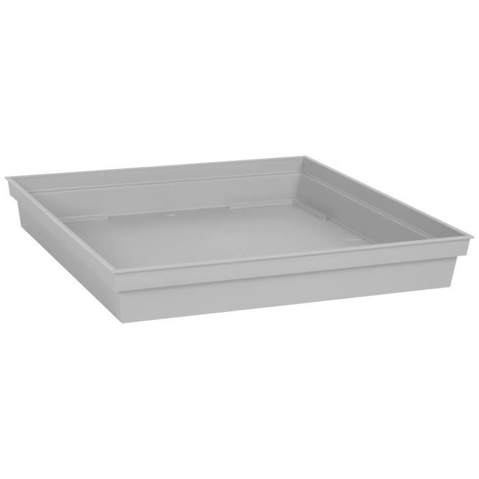 eda soucoupe carree toscane 32 6 cm gris beton cdiscount jardin