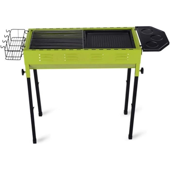 Grille De Barbecue En Acier Inoxydable 60x40 Cm - Idéale Pour Camping, Pique-nique, Feu De Camp