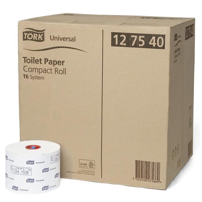 Compact Universel automatique de papier toilette rouleau de papier, épaisseur, longueur 135 m