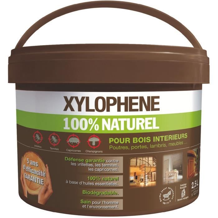 Xylophene 100% naturel - 2,5 l - Cdiscount Bricolage