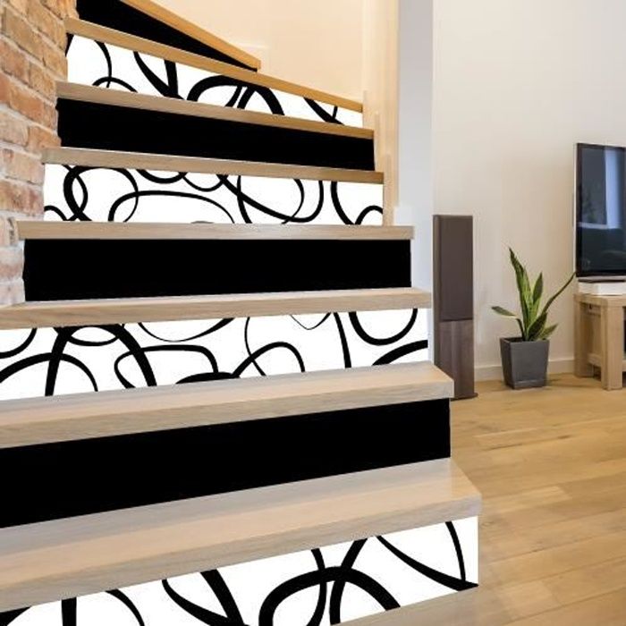 Sticker Contremarche Lot De 4 Blister Adhesif Pour Escalier