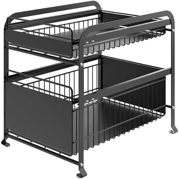 Rangement Pour Armoire De Cuisine, étagères à épices Empilables, Lot De