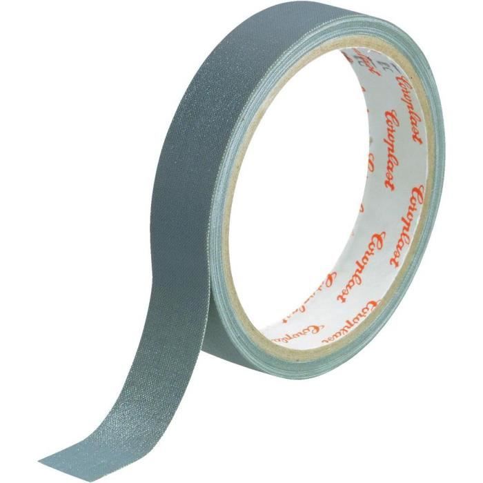 Ruban adhésif tissu 19mm X 10 m gris Coroplast … - Cdiscount Bricolage