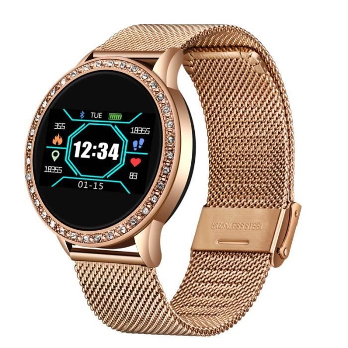 Montre connectée femme strass on sale