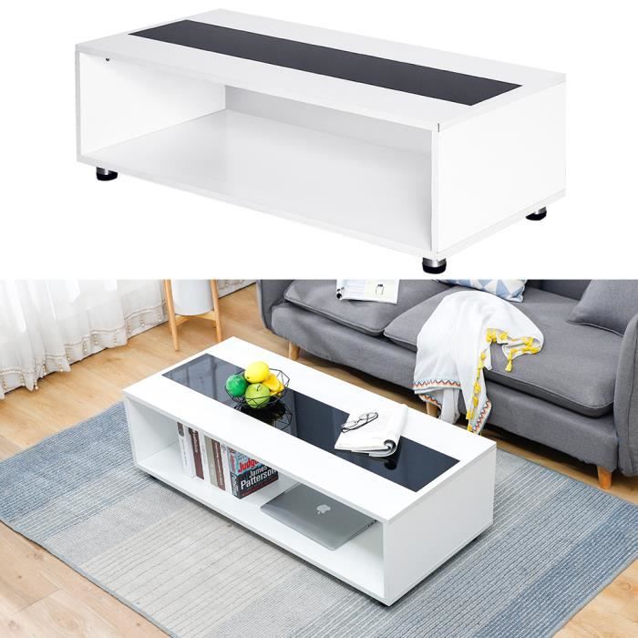 Table Basse Avec Rangement Sur Roulettes Achat Vente Pas Cher