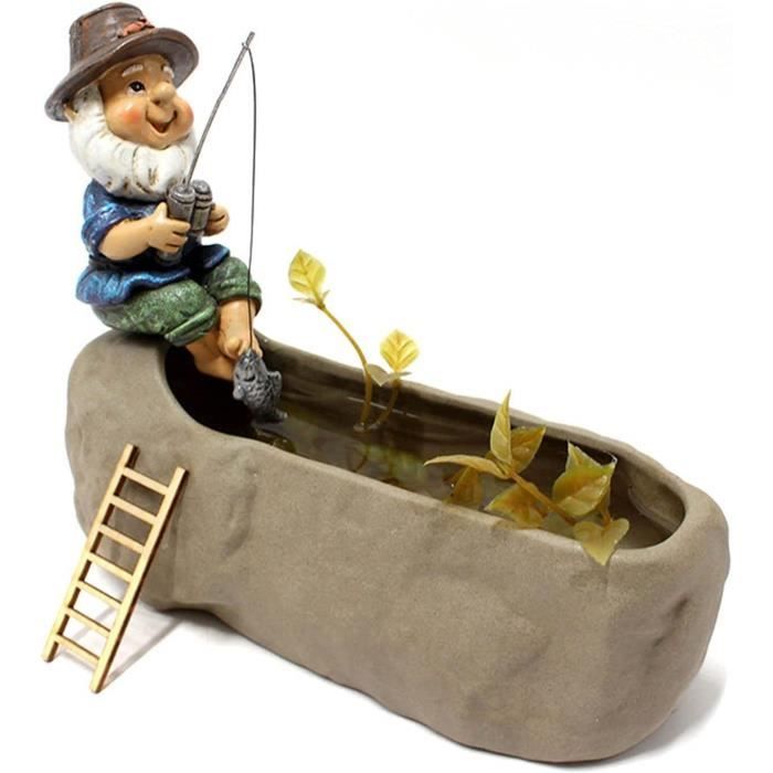Nain De Pêche Pour Jardin Nain - Décoration D'été Amusante Pour