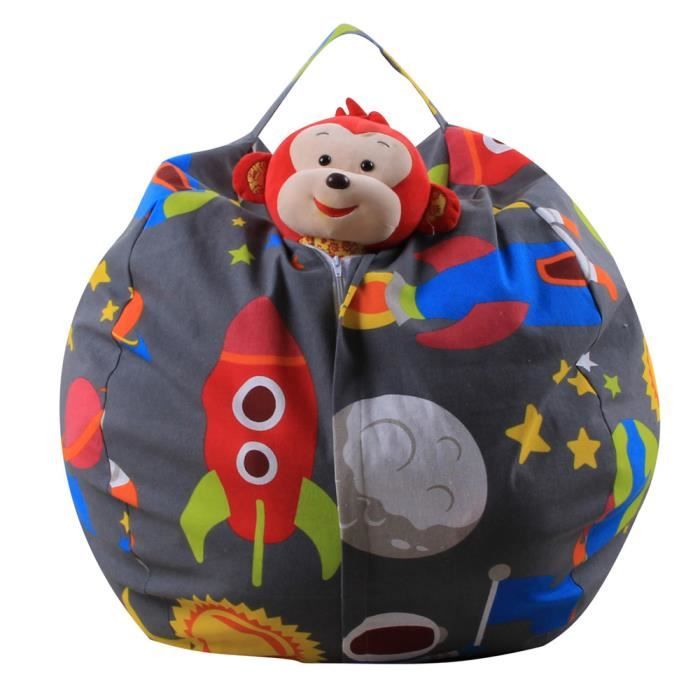 Peluche jouets enfants reçoivent sac pouf peuvent servir de coussin 