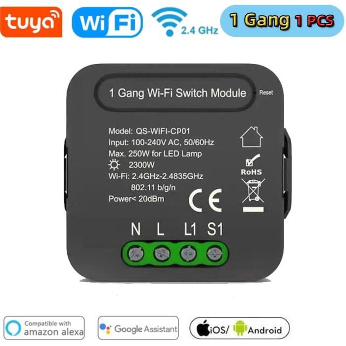 Rideaux,Qs-zigbee-Wifi-CP03 Module de commutateur de rideau WiFi Tuya ...