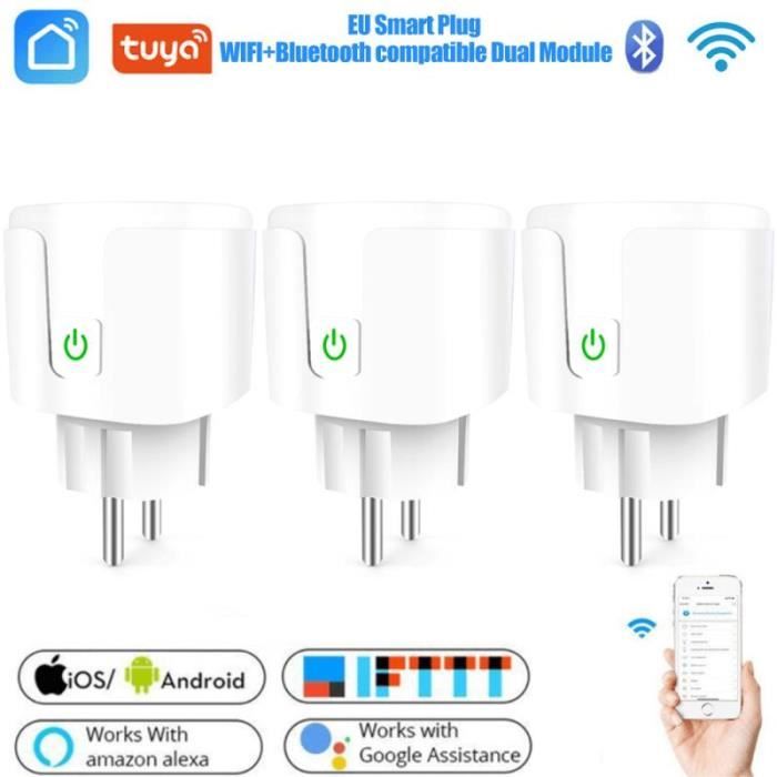 3pcs prises Wifi Prise intelligente - Smart Home compatible avec Amazon