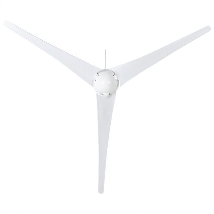 ZJCHAO Générateur de vent 500W DC12V éolienne 3 lames Kit de générateur de vent équipement de producteur d'électricité