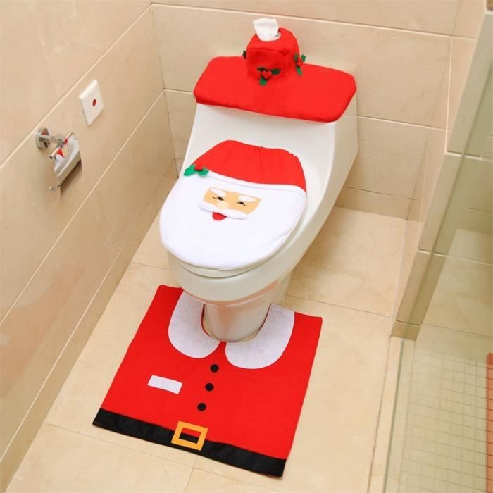 Housse de toilette - Décoration abattant wc Bébé Singe white