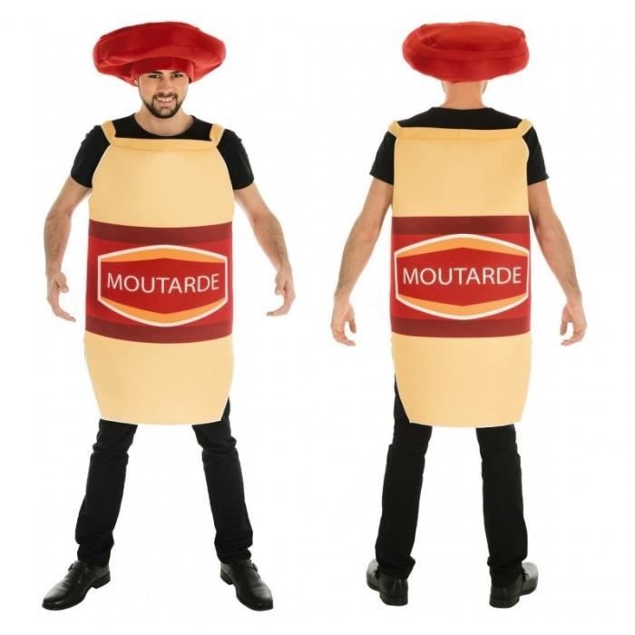 Déguisement humoristique adulte - CHAKS - Costume Moutarde avec chapeau -  Jaune - Multicolore - Cdiscount Jeux - Jouets