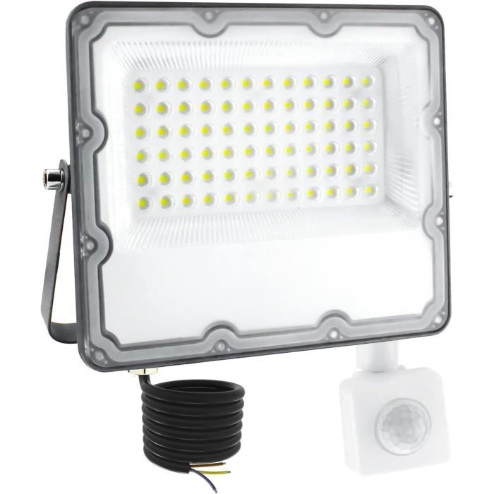 Projecteur LED Extérieur Sansi 150W Avec Détecteur De Mouvement IP65 - Blanc - Neuf