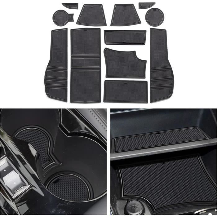 Tappetini Auto LANGBEAN Per Peugeot 2008/e-2008 2020-2024 - Set 12 Pezzi Nero E Bianco - Foto 4